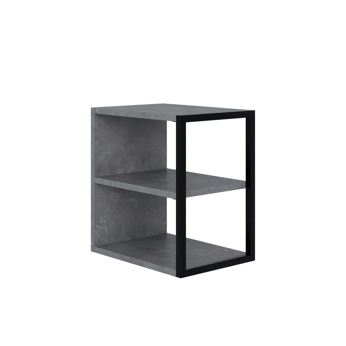 BEISTELLTISCH 42/30/45 cm Grau rechteckig  - Grau, Design, Holzwerkstoff/Metall (42/30/45cm) - Livetastic