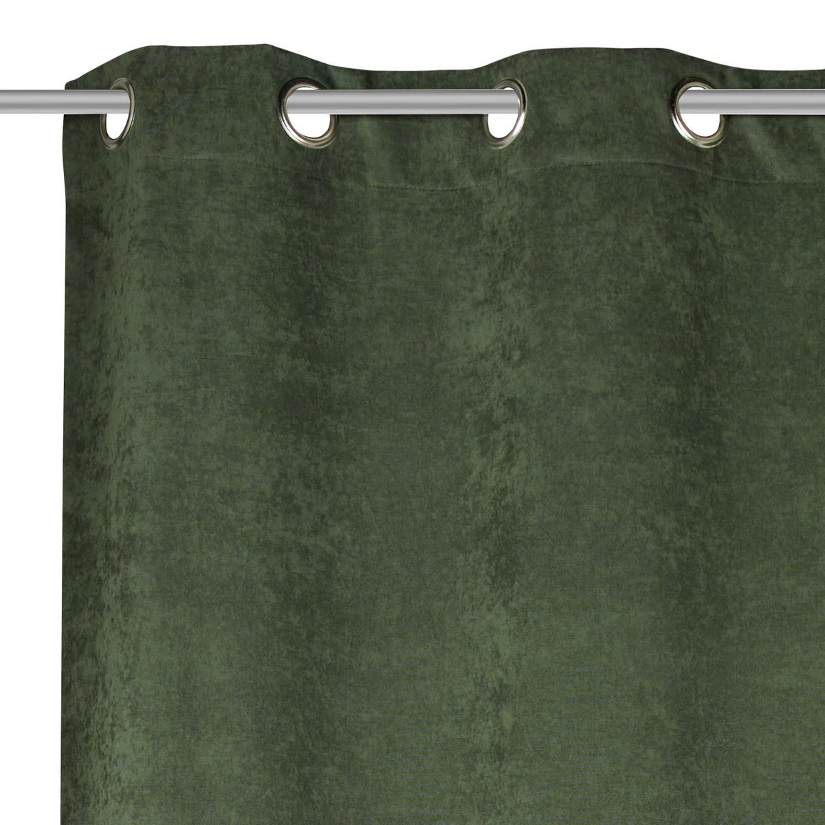 ZAVESA SA KARIKAMA zelena - zelena, Konvencionalno, tekstil (140/245cm) - Esposa