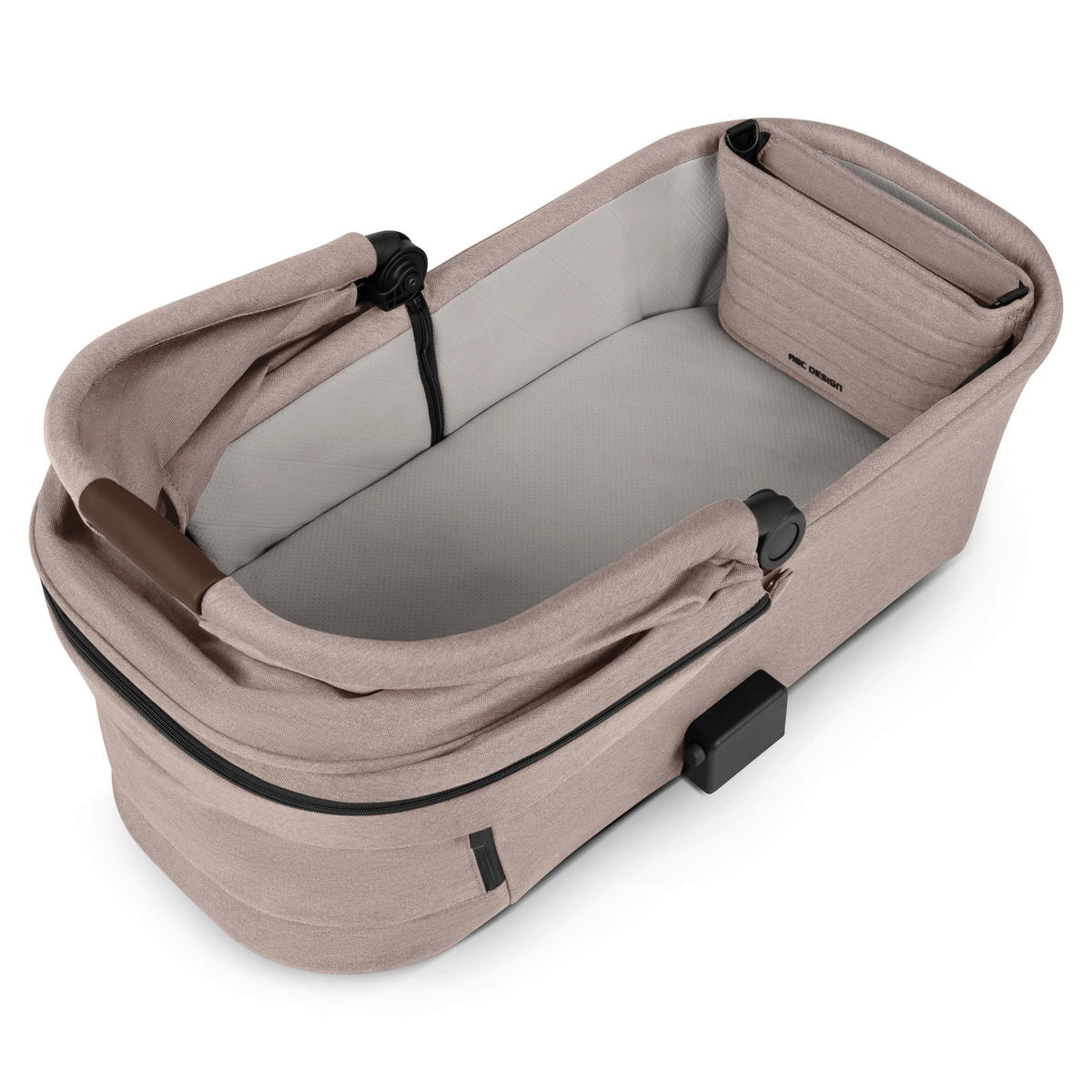 KINDERWAGENSET Salsa 5 Air 4in1 Set Calla  - Beigebraun/Schwarz, Basics, Textil/Metall (63/118/95.5cm) - ABC Design