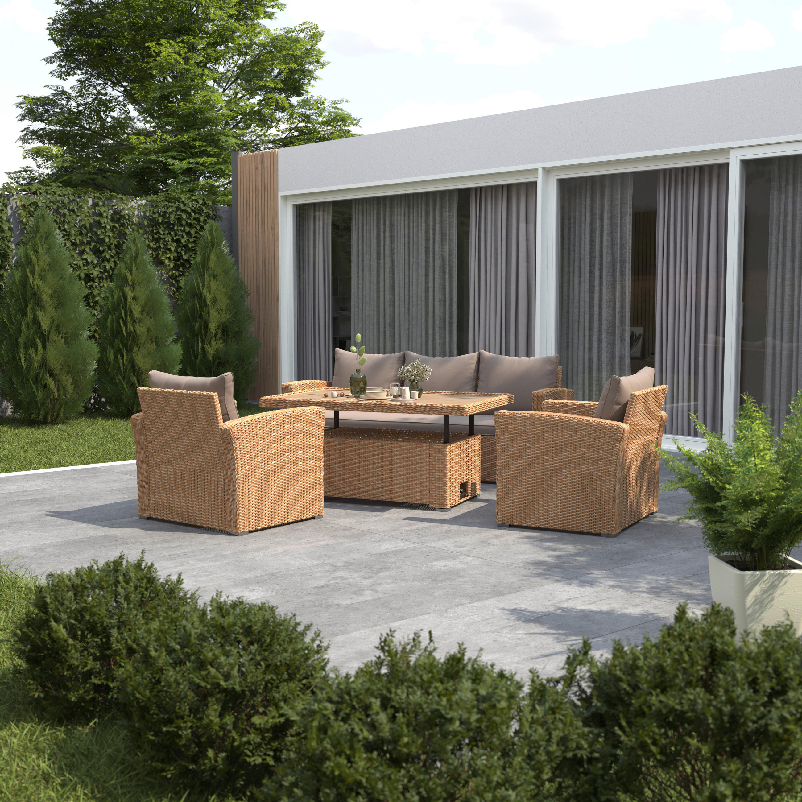 Ambia Garden TERASOVÁ SEDACIA SÚPRAVA kov, plast