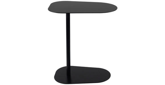 BEISTELLTISCH in Metall 53/38/60 cm  - Schwarz, Basics, Metall (53/38/60cm) - Novel