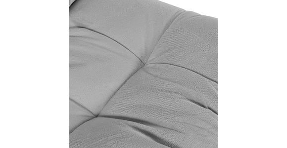 BIGSOFA in Plüsch Grau - Schwarz/Grau, KONVENTIONELL, Kunststoff/Textil (262/70/115cm) - Ambia Home
