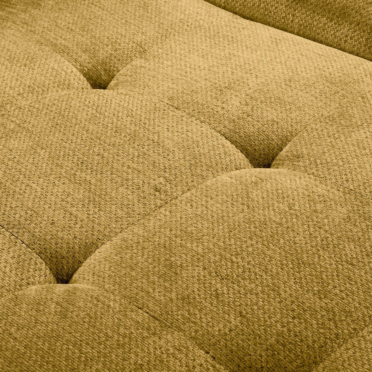 ECKSOFA  Webstoff Senfgelb  - Senfgelb/Schwarz, Design, Textil/Metall (268/195cm) - Livetastic