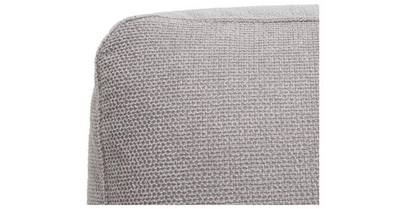 ECKSOFA Hellgrau Flachgewebe  - Chromfarben/Hellgrau, Design, Textil/Metall (276/200cm) - Hom`in