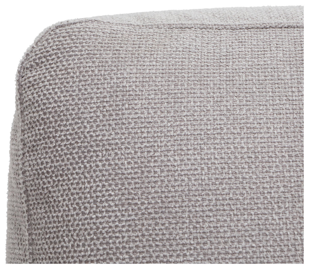 ECKSOFA in Flachgewebe Hellgrau  - Chromfarben/Hellgrau, Design, Textil/Metall (276/200cm) - Hom`in