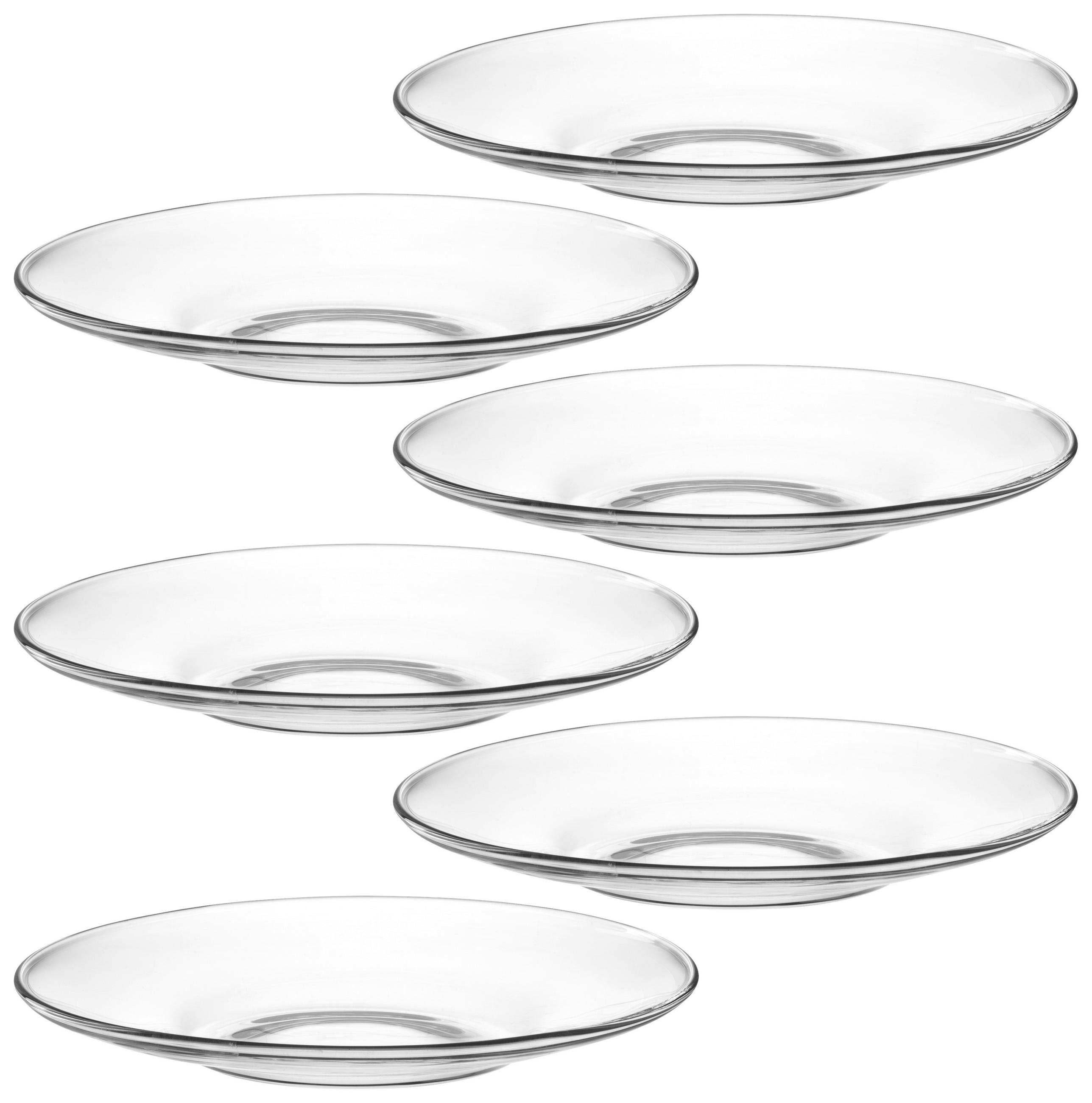 UNTERTASSENSET TE PER TE    - Klar, Basics, Glas (15/2/15cm) - Leonardo