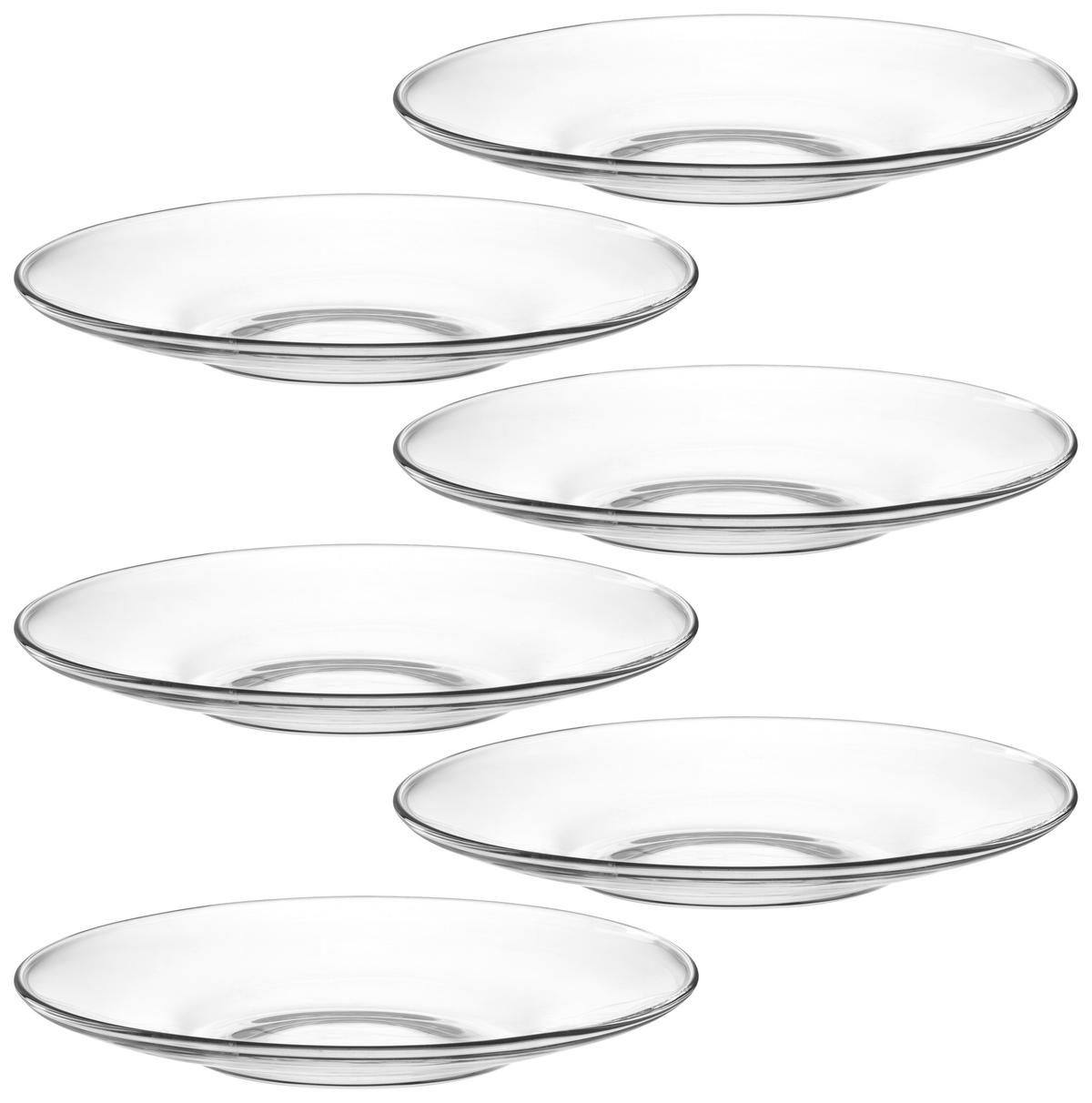 UNTERTASSENSET TE PER TE    - Klar, Basics, Glas (15/2/15cm) - Leonardo