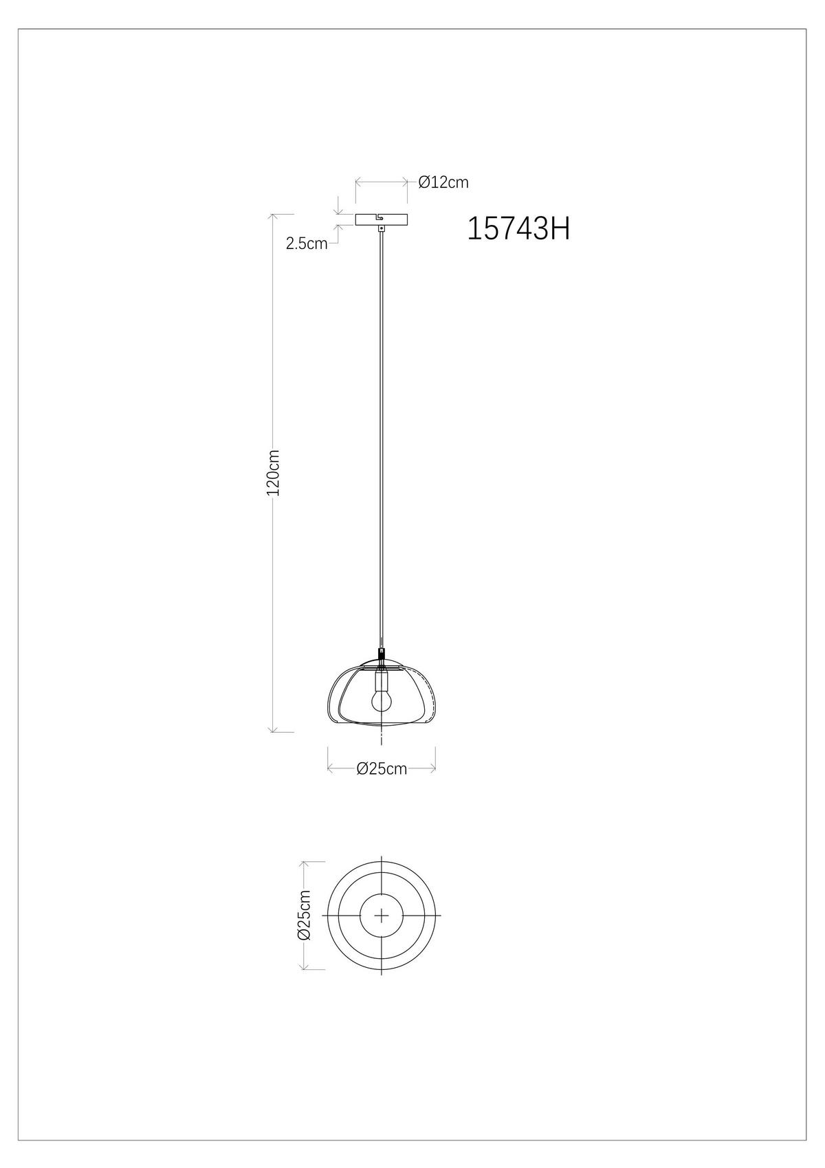 HÄNGELEUCHTE 25/120 cm  - Schwarz/Weiß, KONVENTIONELL, Glas/Textil (25/120cm) - Globo