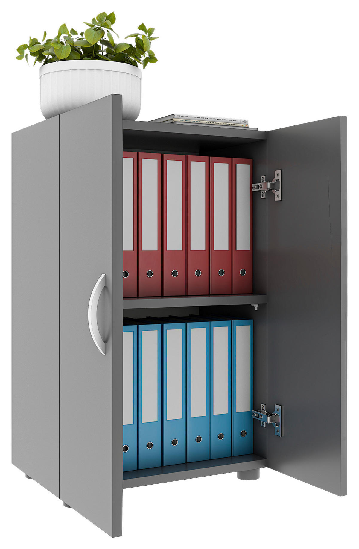 AKTENSCHRANK 49/74/34 cm  - Anthrazit, Modern, Holzwerkstoff (49/74/34cm) - MID.YOU