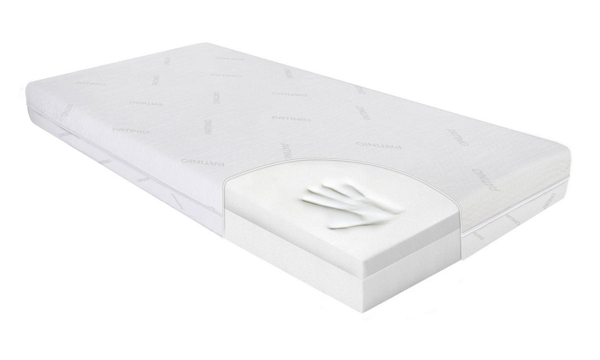 BEISTELLBETTMATRATZE Nina Memory 90/40 cm  - Weiß, Basics, Textil (90/40cm) - Patinio