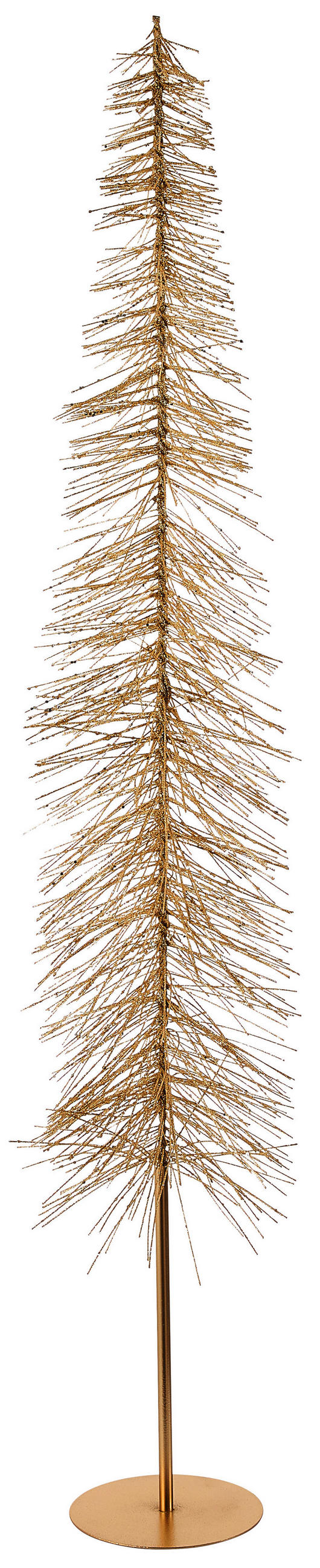 DEKOBAUM  - Goldfarben, LIFESTYLE, Kunststoff/Metall (24/120cm)