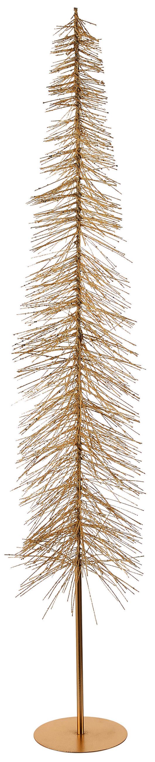 DEKOBAUM  - Goldfarben, LIFESTYLE, Kunststoff/Metall (24/120cm)