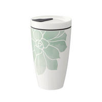 COFFEE-TO-GO-BECHER TO GO, TO STAY 0,35 L  - Beige/Weiß, Basics, Keramik (350ml) - like.Villeroy & Boch