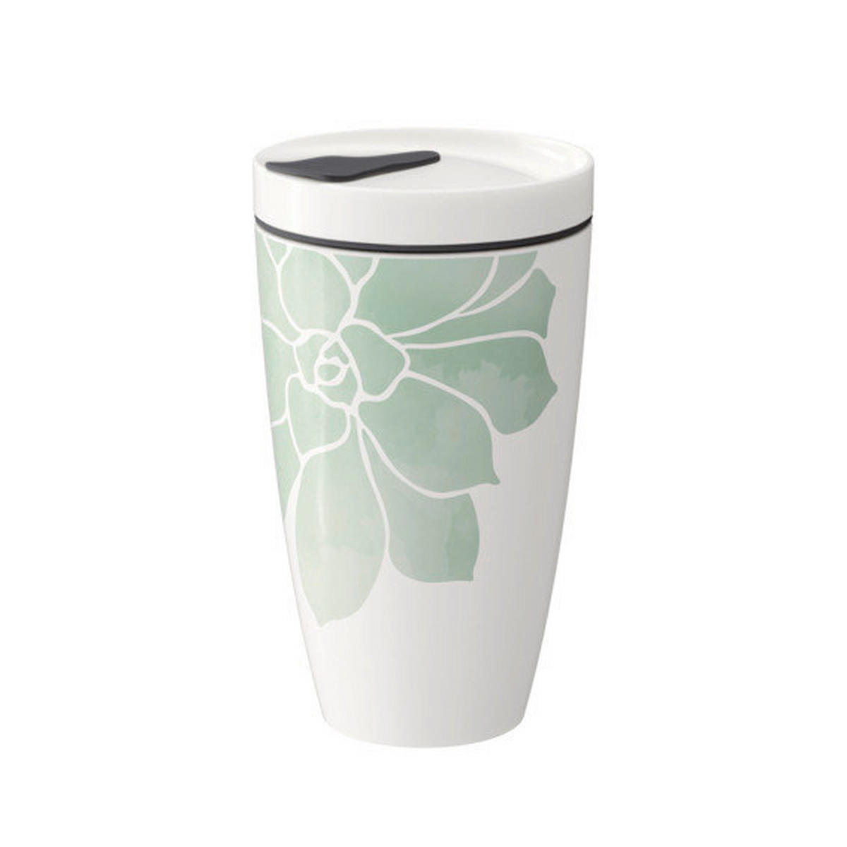 COFFEE-TO-GO-BECHER TO GO, TO STAY 0,35 L  - Beige/Weiß, Basics, Keramik (350ml) - like.Villeroy & Boch