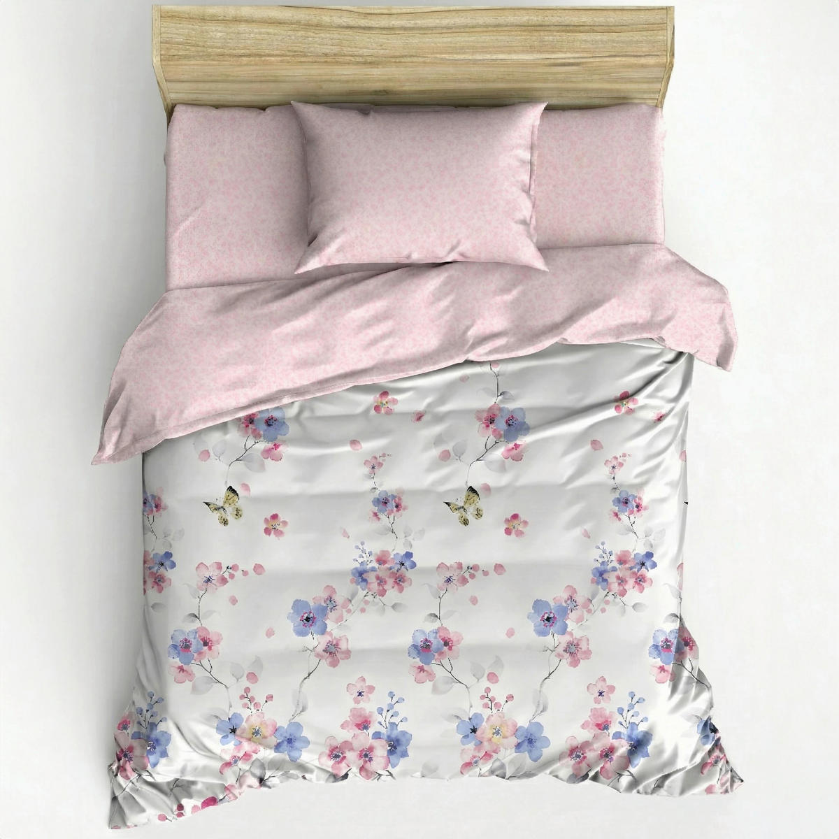 BETTWÄSCHE 135/200 cm  - Pink/Lila, Basics, Textil (135/200cm)