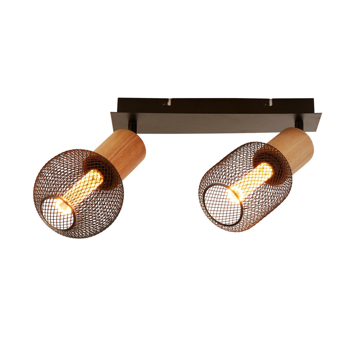 SPOTLIGHT Spinny 18/9/43 cm   - svart, Natur, metall/trä (18/9/43cm)