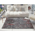 VINTAGE-TEPPICH 65/130 cm Timeline Quantum Grau, Hellrot  - Hellrot/Grau, Design, Textil (65/130cm) - Novel