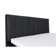 POLSTERBETT Lattenrost, Bettkasten Schwarz 140/200 cm  - Birkefarben/Schwarz, KONVENTIONELL, Holz/Textil (140/200cm) - Carryhome