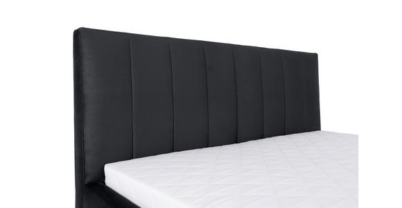 POLSTERBETT Lattenrost, Bettkasten Schwarz 140/200 cm  - Birkefarben/Schwarz, KONVENTIONELL, Holz/Textil (140/200cm) - Carryhome