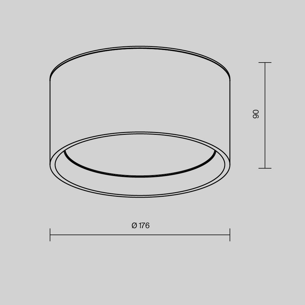 TAKLAMPA 17.6/9 cm  - vit, Trend, metall (17.6/9cm) - MAYTONI