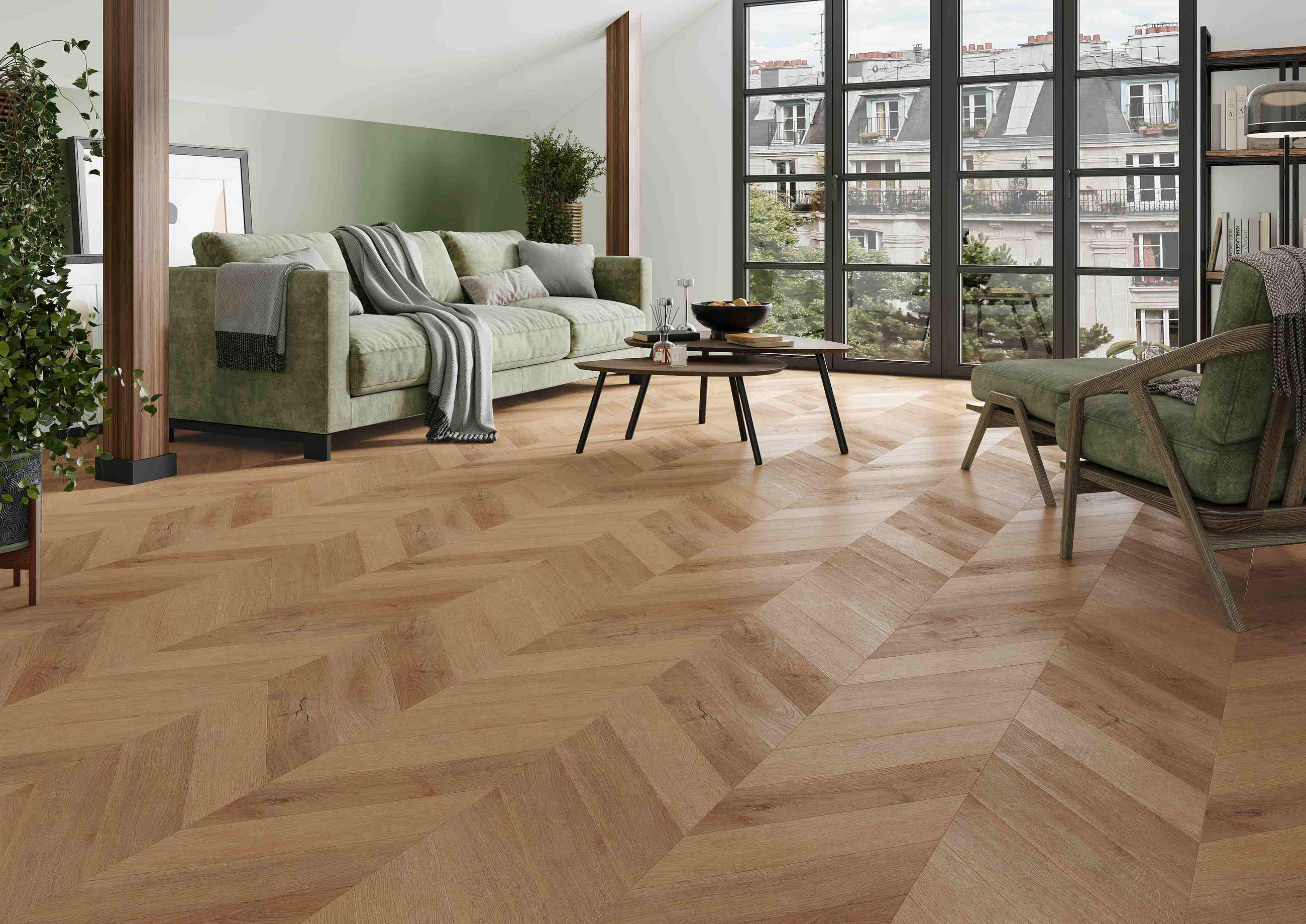 VINYLBODEN Chevron Garda per m² - Design, Kunststoff (60/12/0,45cm) - Venda