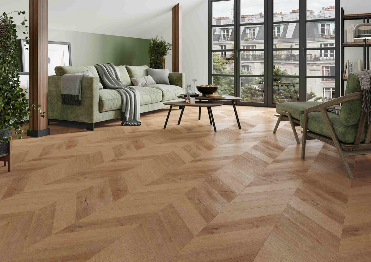 VINYLBODEN Chevron Garda  per  m² - Design, Kunststoff (60/12/0,45cm) - Venda