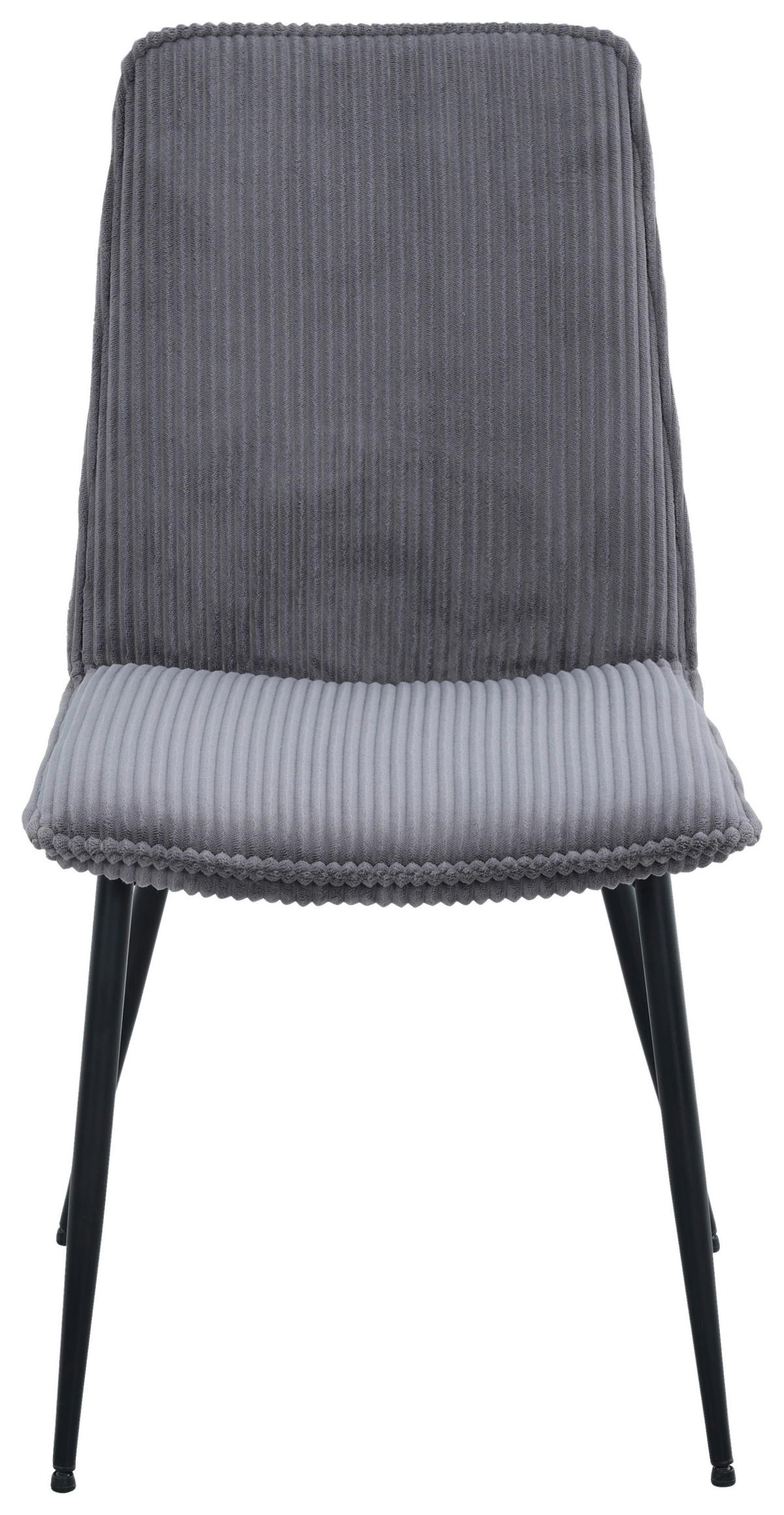 VIERFUSSSTUHL - Schwarz/Grau, MODERN, Textil/Metall (47/91/61,5cm) - Livetastic