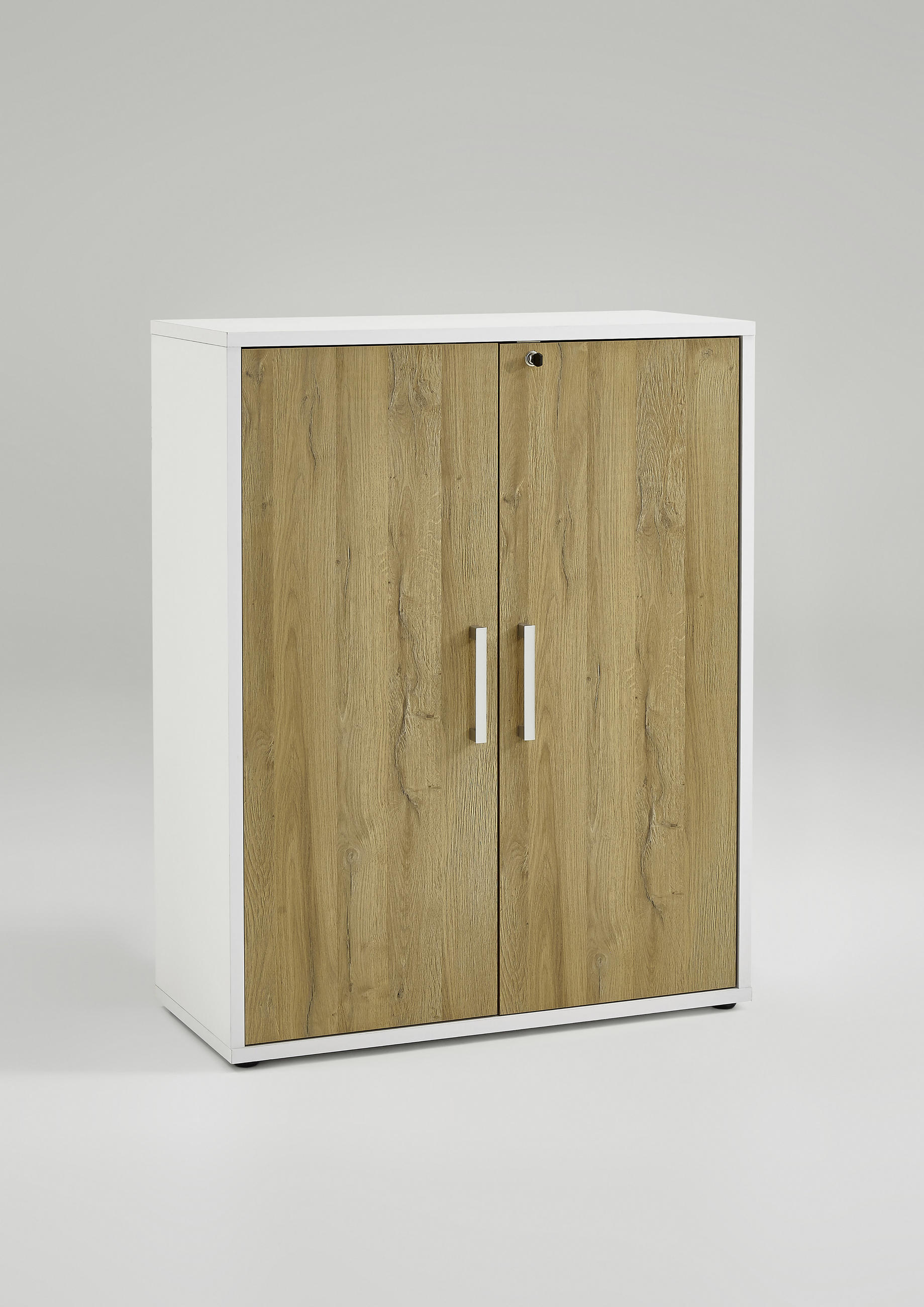 TÜRENSET - Chromfarben/Alteiche, MODERN, Holzwerkstoff/Kunststoff (84/106/1,5cm) - Carryhome