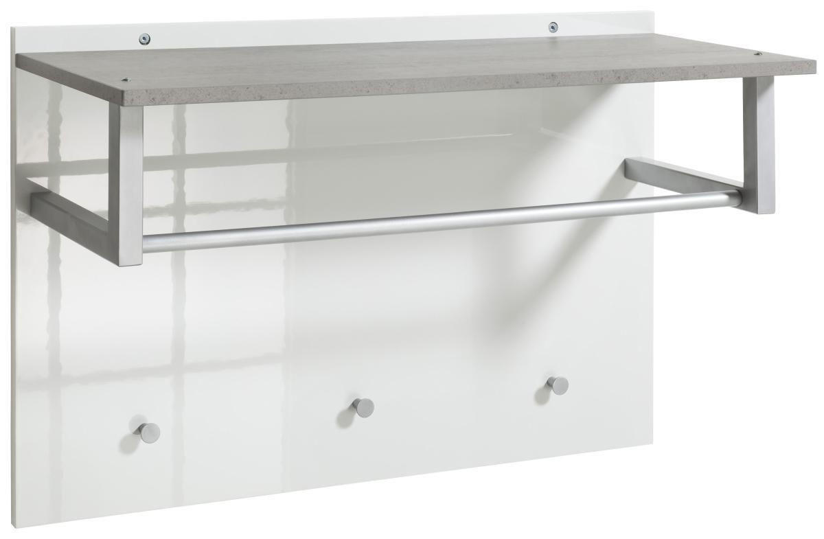 GARDEROBNI PANEL antracit, bijela drvni materijal - bijela/antracit, Design, drvni materijal (90/60/35cm) - Xora