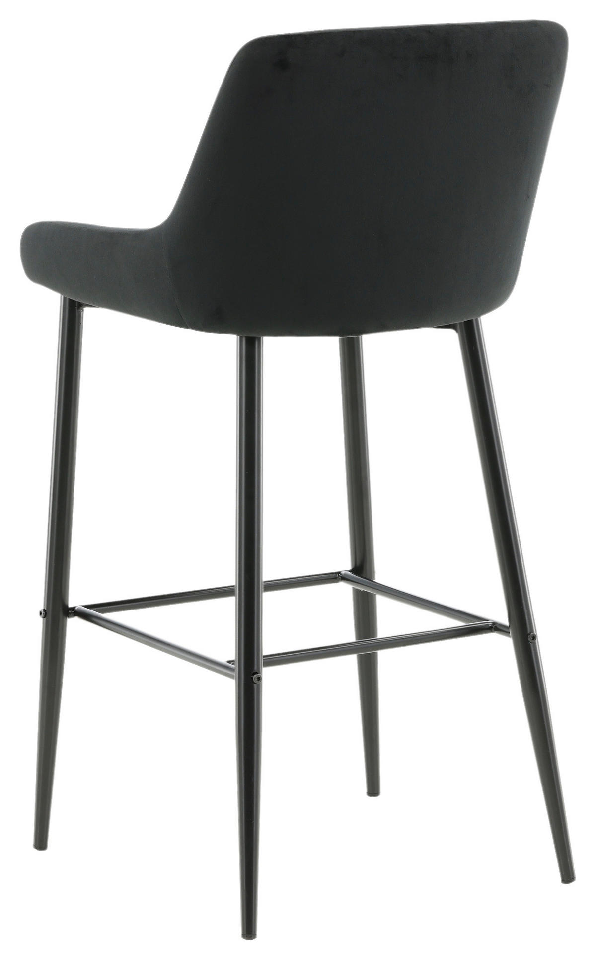 BARPALL SET i svart  - svart, Design, metall/textil (48/105/57cm) - Livetastic
