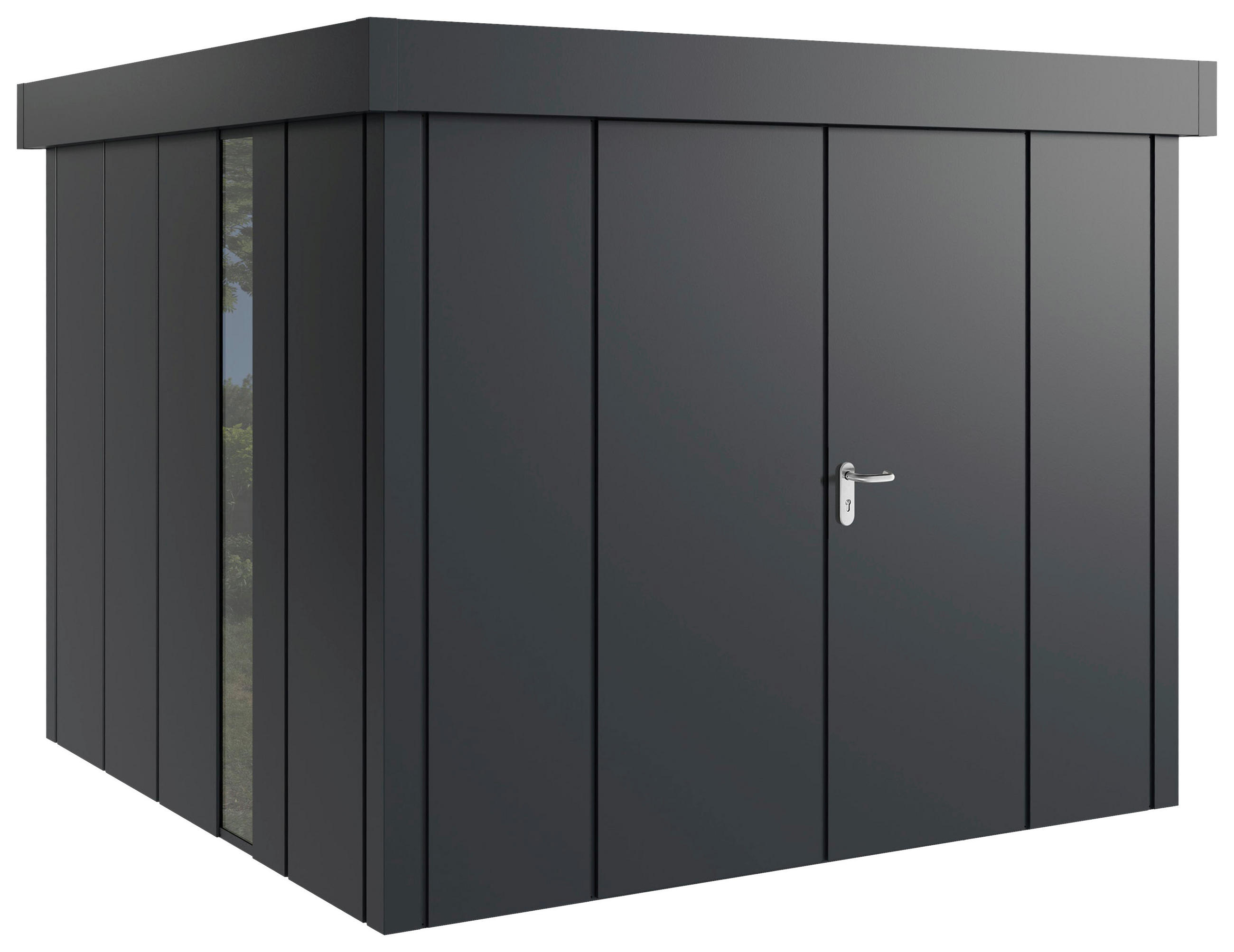 GERÄTEHAUS 277/220/277 cm  - Anthrazit, Basics, Metall (277/220/277cm)