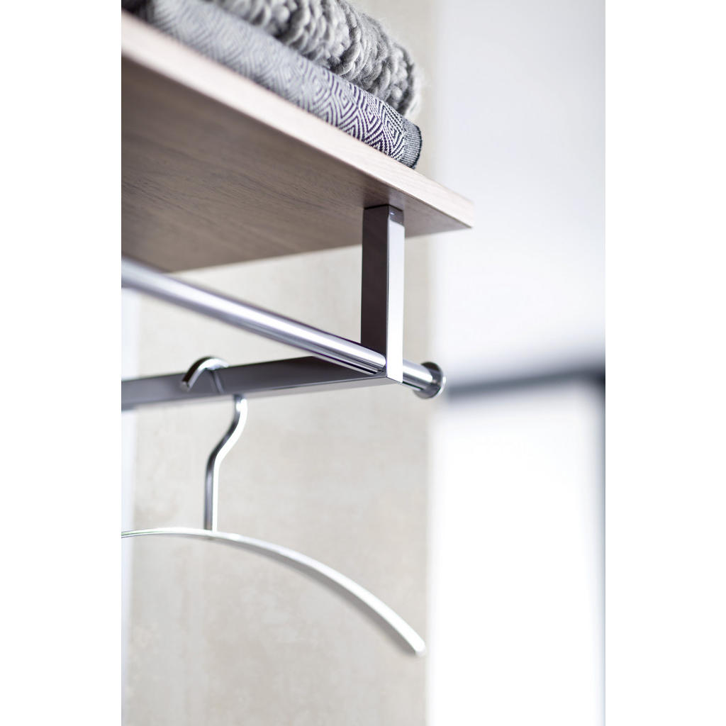 Thumbnail - Moderano Garderobe, Grau, Nussbaum, Holz, Glas, Holzwerkstoff, 4-teilig, Kernnussbaum, furniert, 4 Schubladen, 281x201x3...