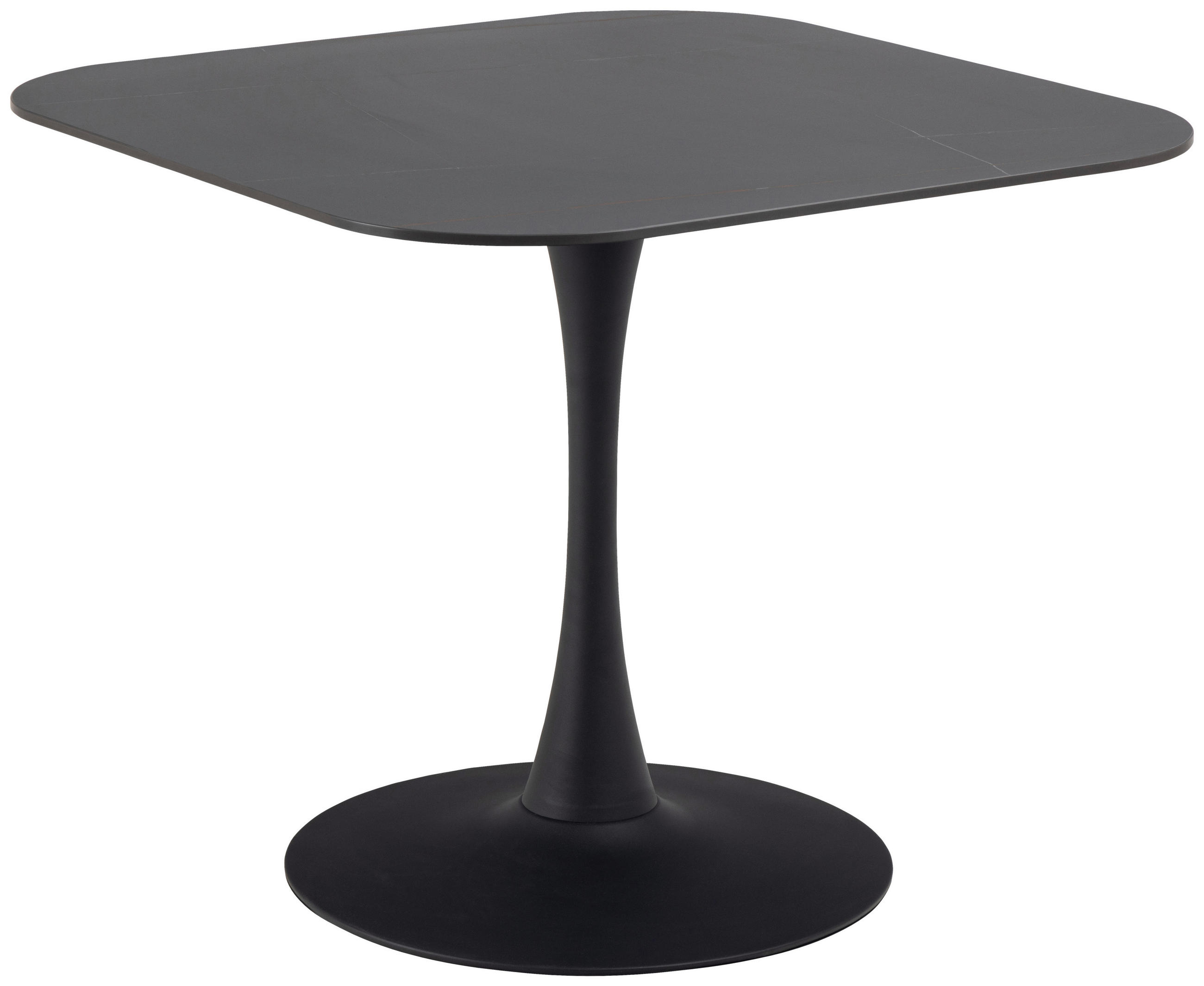 Levně MID.YOU JÍDELNÍ STŮL, černá, 90/90/75 cm