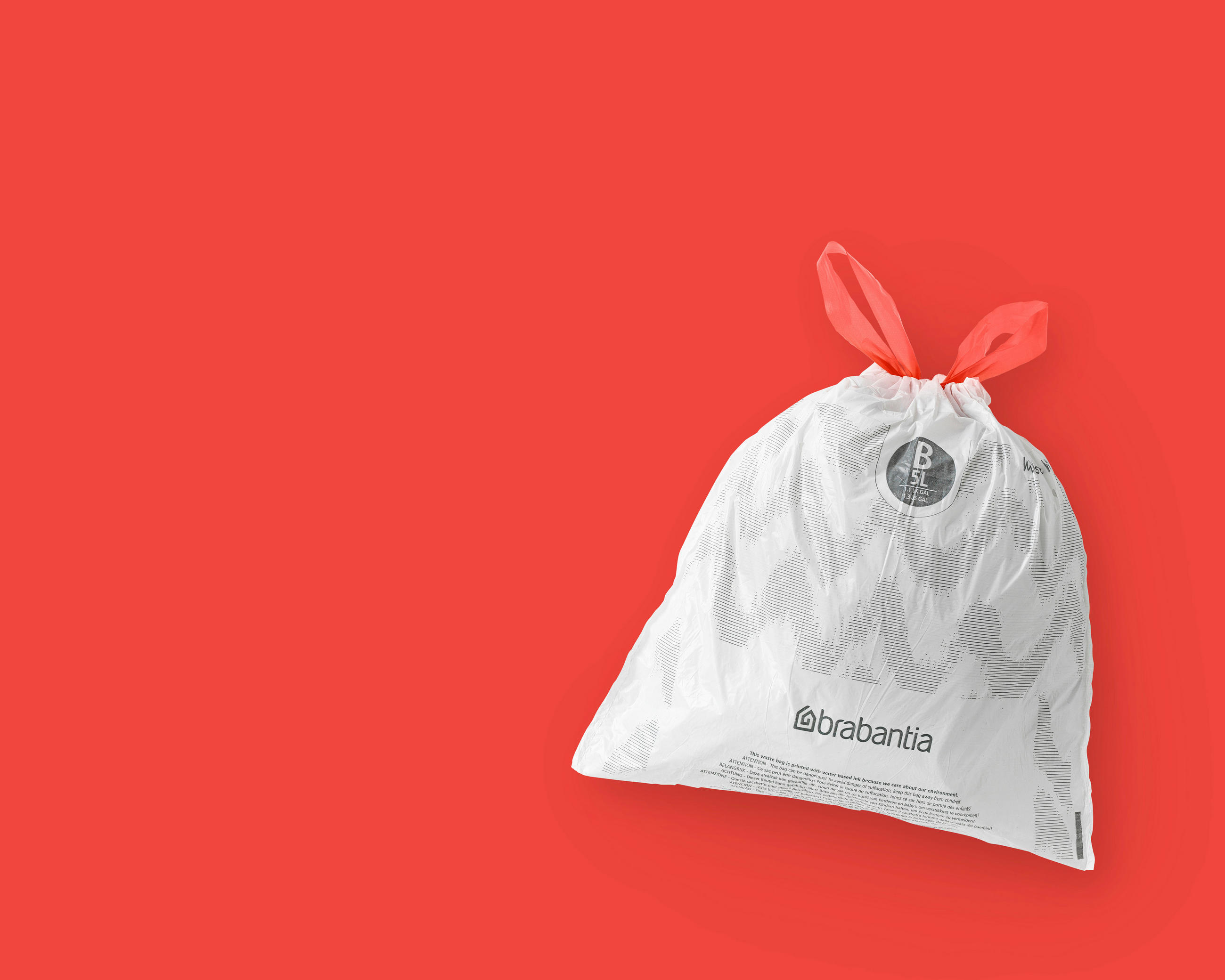 SZEMETESZSÁK  - fehér, Basics, műanyag (5l) - Brabantia