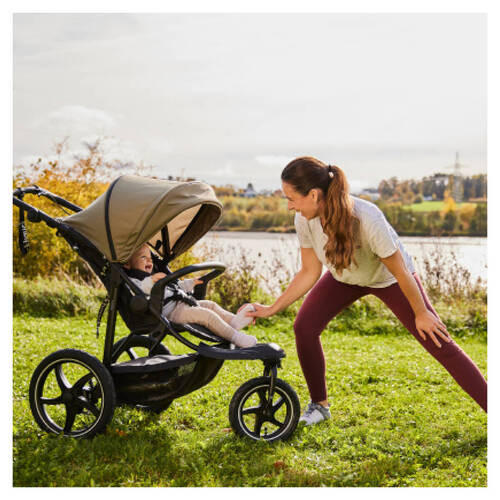 JOGGER Runner 3  - Schwarz/Olivgrün, Basics, Kunststoff/Textil (62/107/116null) - Hauck