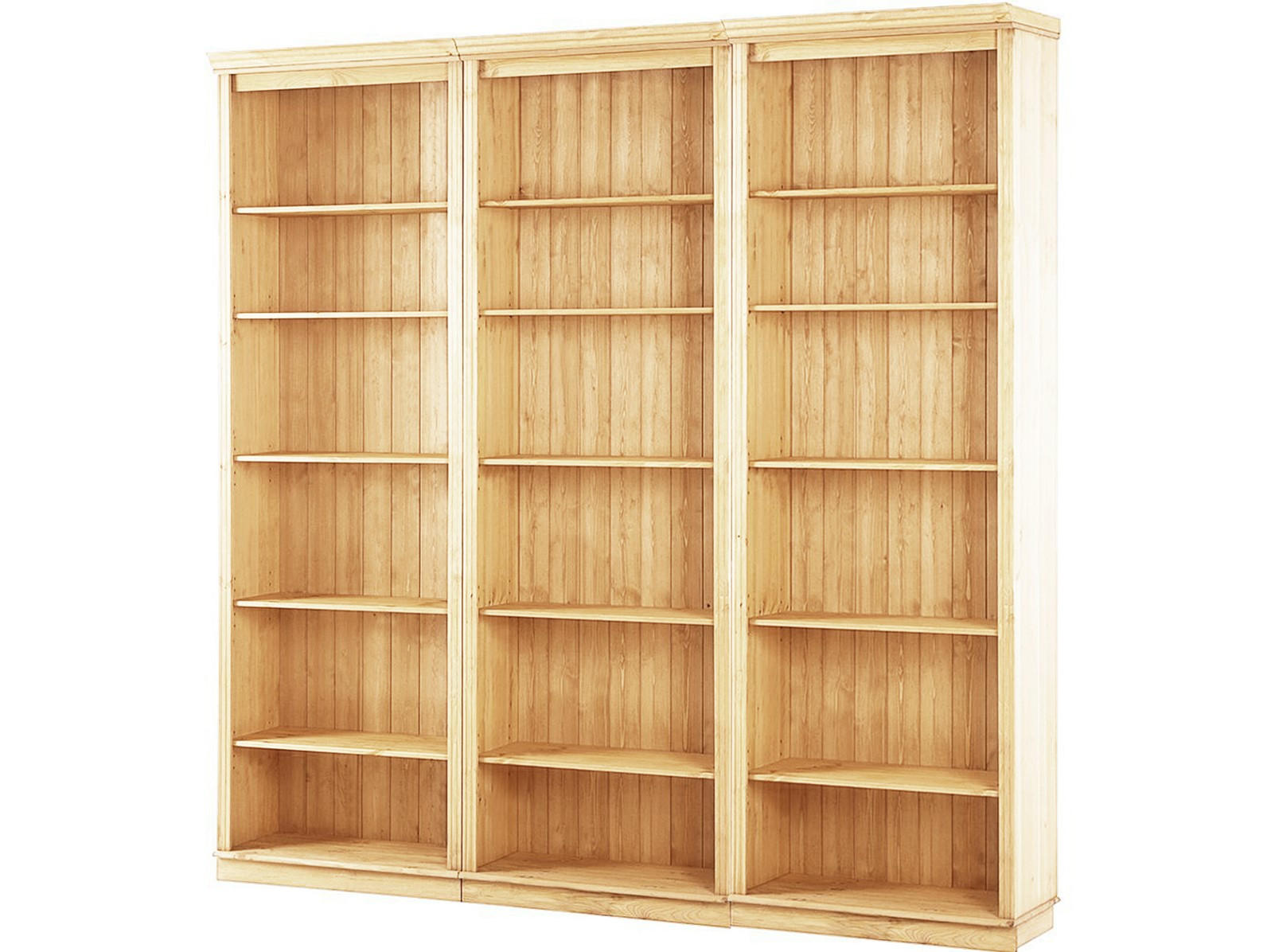 BÜCHERWAND Kiefer massiv Kieferfarben  - Kieferfarben, Design, Holz (223/222/34cm) - MID.YOU