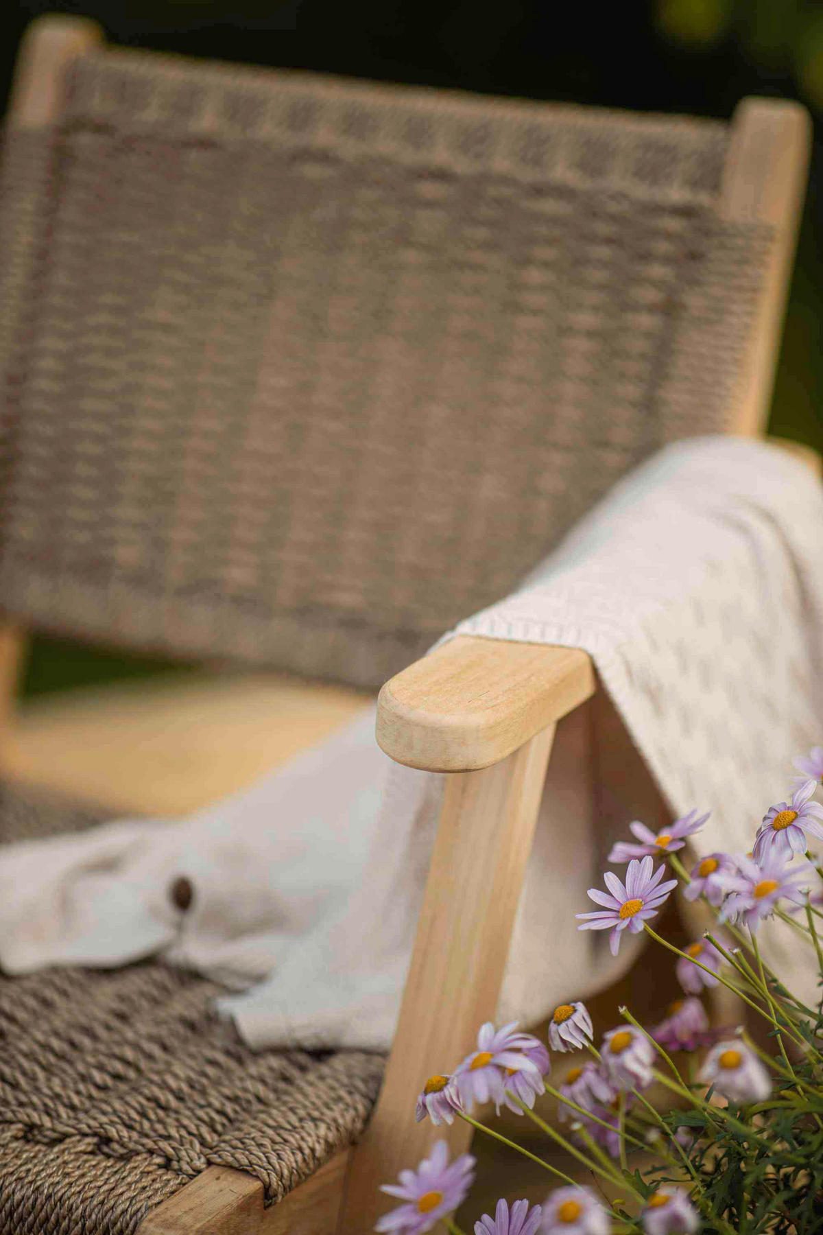 LOUNGESESSEL  - Braun/Teakfarben, Natur, Holz/Kunststoff (68/70/75cm) - Gardenson