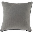 ZIERKISSEN  45/45 cm   - Anthrazit/Silberfarben, KONVENTIONELL, Textil (45/45cm) - Novel
