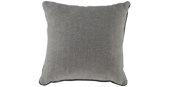 ZIERKISSEN  45/45 cm   - Anthrazit/Silberfarben, KONVENTIONELL, Textil (45/45cm) - Novel