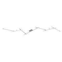LED-DECKENLEUCHTE 345/58/6,5 cm   - Weiß/Nickelfarben, Trend, Kunststoff/Metall (345/58/6,5cm)