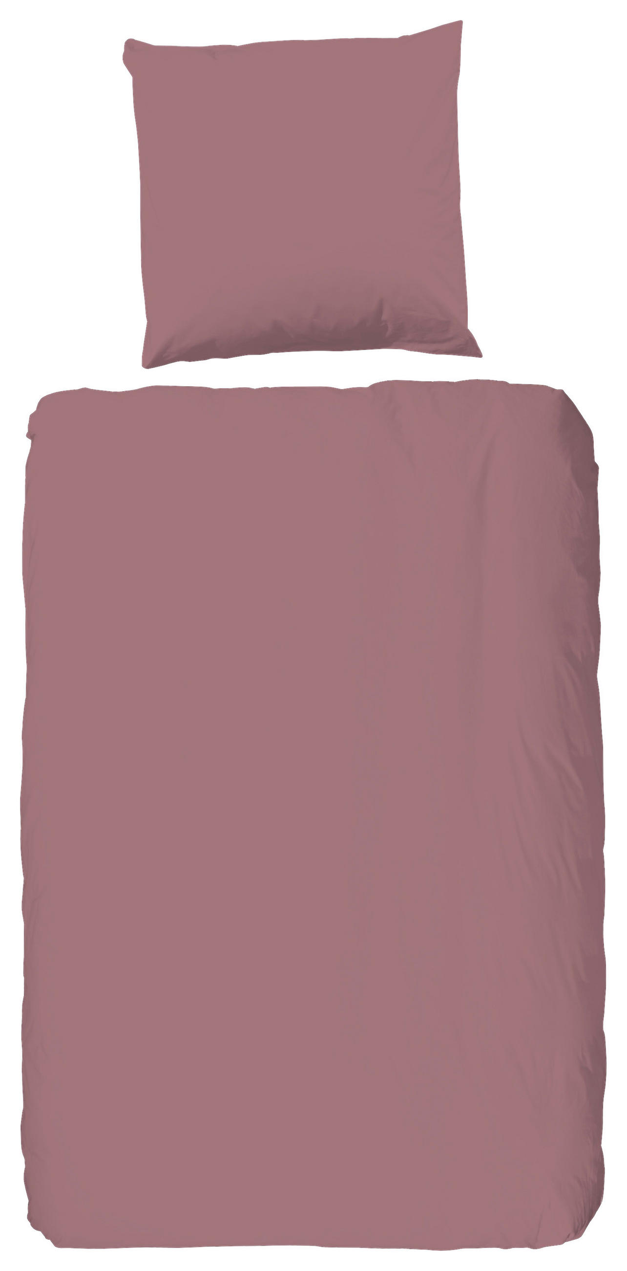 BETTWÄSCHE Uni Dusty Pink Satin 135/200 cm - Altrosa, Basics, Textil (135/200cm)