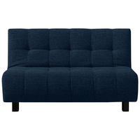 SCHLAFSOFA in Dunkelblau  - Schwarz/Dunkelblau, Design, Textil/Metall (145/92/102cm) - Novel