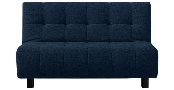 SCHLAFSOFA in Dunkelblau  - Schwarz/Dunkelblau, Design, Textil/Metall (145/92/102cm) - Novel