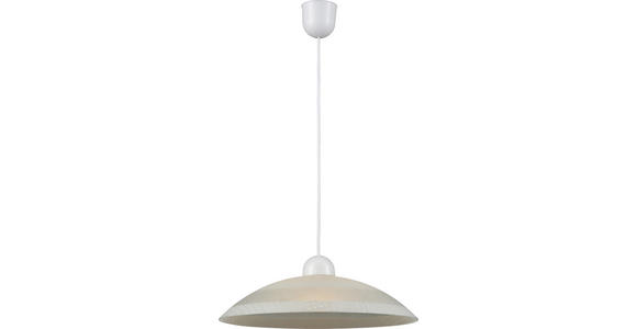 Hängeleuchte BASILIA - Naturfarben, KONVENTIONELL, Glas/Kunststoff (38/100cm) - Ombra