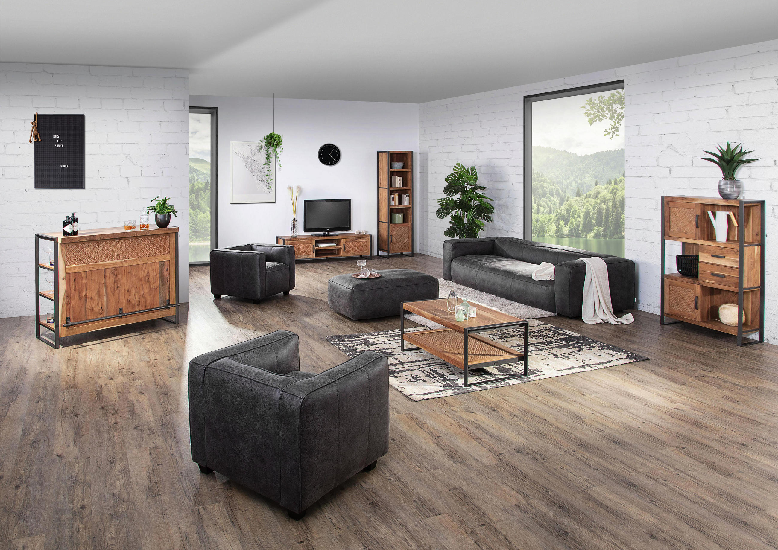 Regalelement Aus Akazie Massiv Kaufen