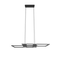 LED-HÄNGELEUCHTE Albany 100/28/150 cm   - Schwarz/Alufarben, Design, Metall (100/28/150cm) - Trio Leuchten