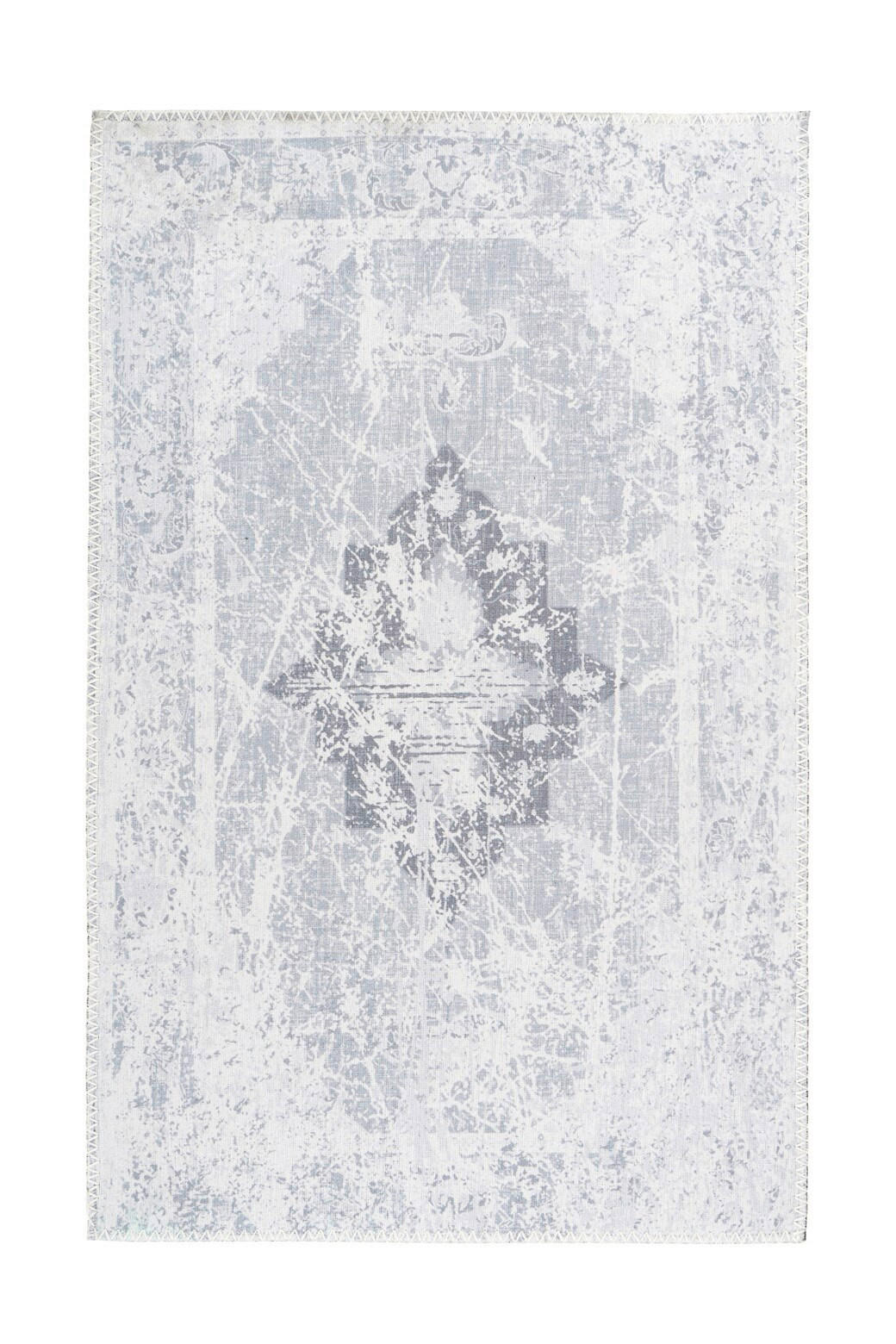 FLACHWEBETEPPICH 120/180 cm Prayer 100 Grau Grau  - Grau, KONVENTIONELL, Textil (120/180cm)