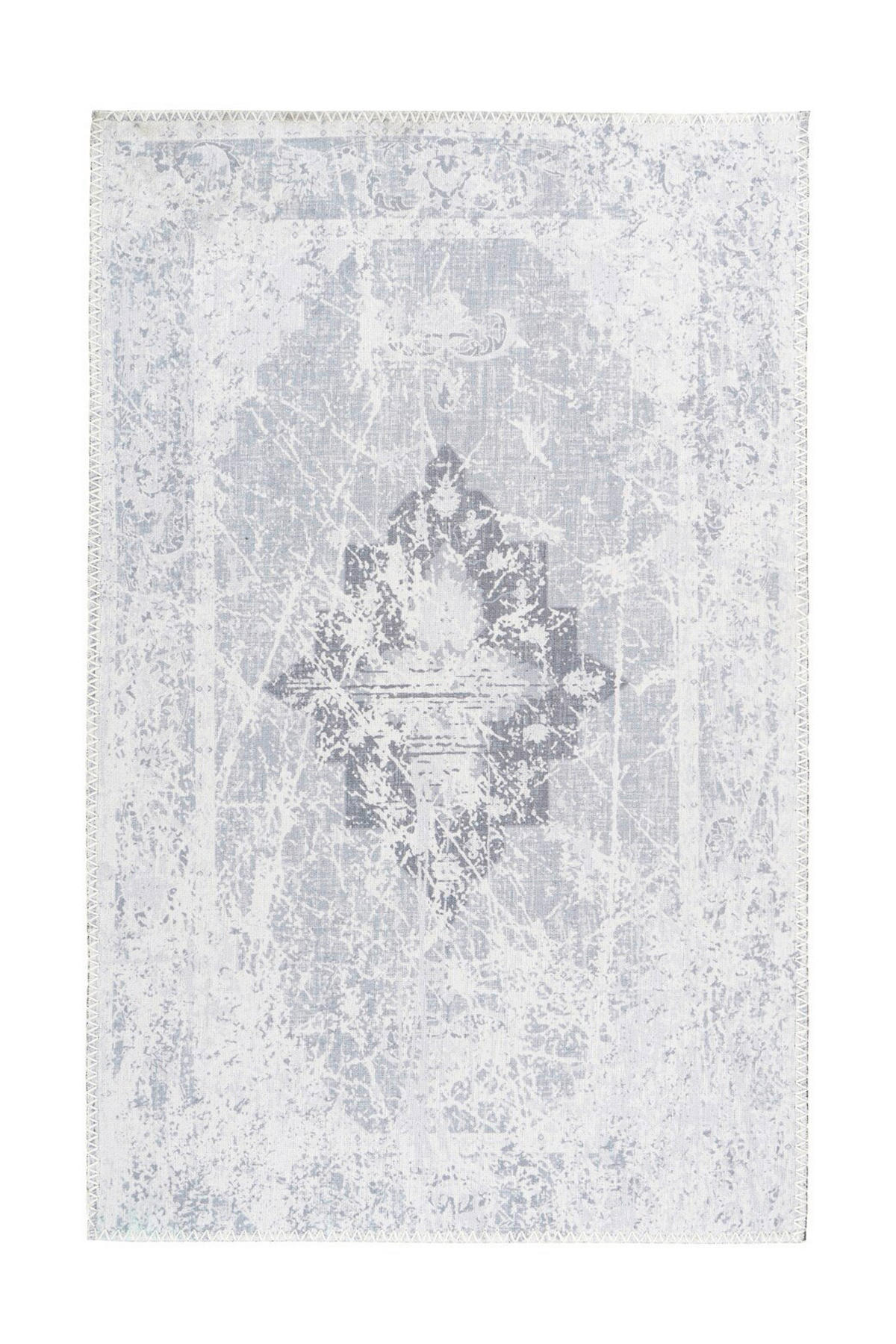 FLACHWEBETEPPICH 120/180 cm Prayer 100 Grau Grau  - Grau, KONVENTIONELL, Textil (120/180cm)