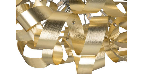LED-HÄNGELEUCHTE 60/180 cm - Chromfarben/Goldfarben, Design, Metall (60/180cm) - Ambiente