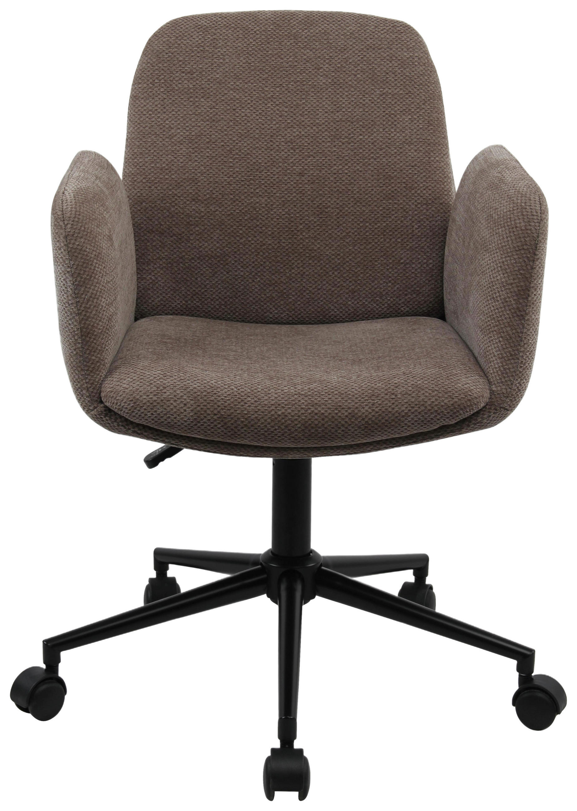 DREHSTUHL  in Webstoff Braun  - Schwarz/Braun, Modern, Kunststoff/Textil (55/85-95/60cm) - MID.YOU